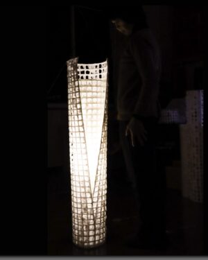 雅工房 和紙アート照明『はんなり』フロアライト