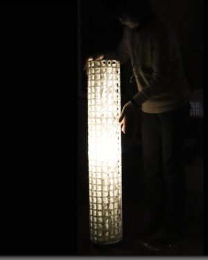 雅工房 和紙アート照明『潮騒』フロアライト